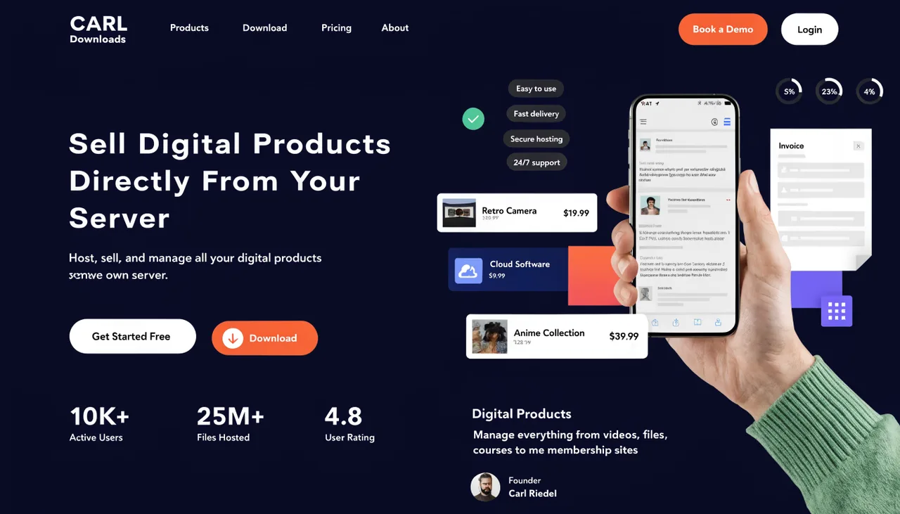 CARL Downloads - Sell Digital Products Directly From Your Server