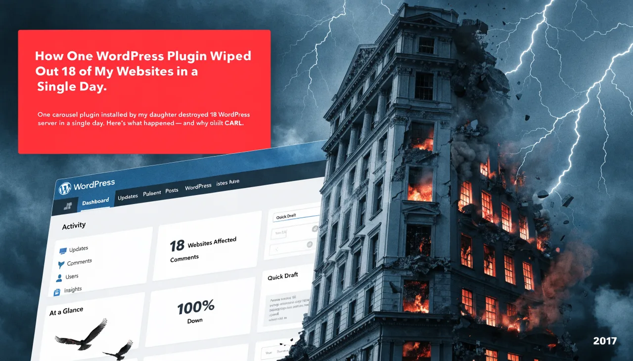 One WordPress Plugin Wiped Out 18 of My Websites in a Single Day