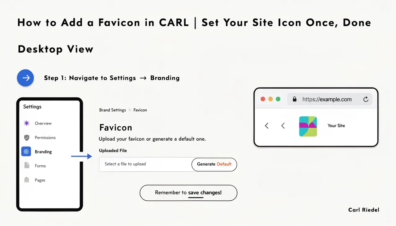 How to Add a Favicon in CARL