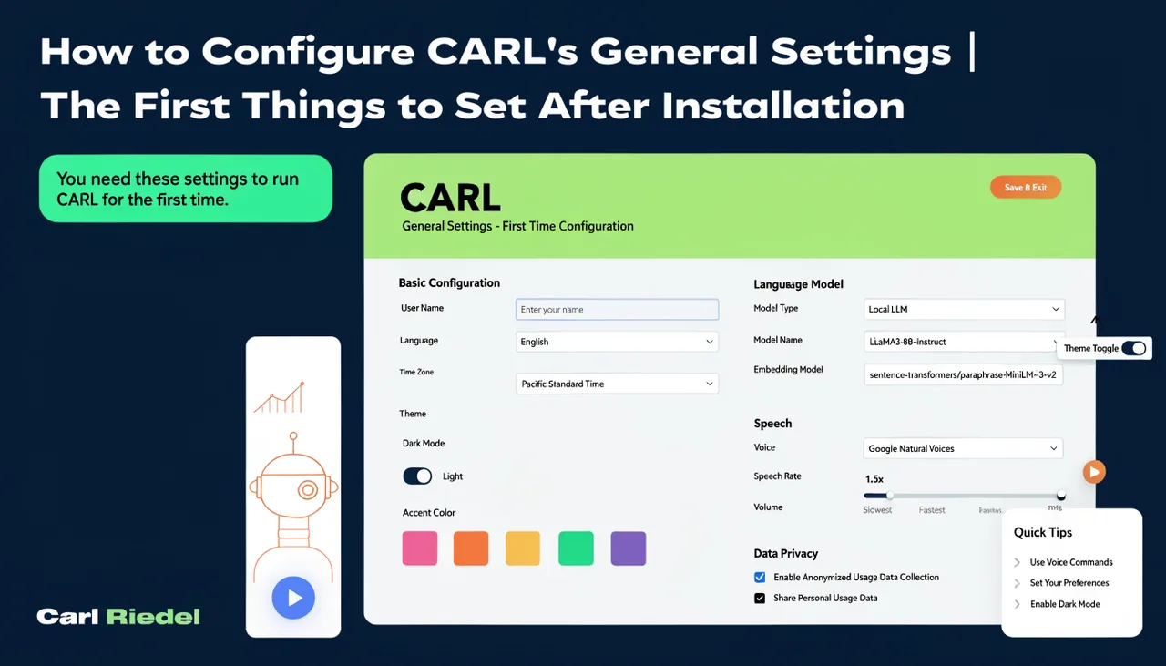 How to Configure CARL's General Settings
