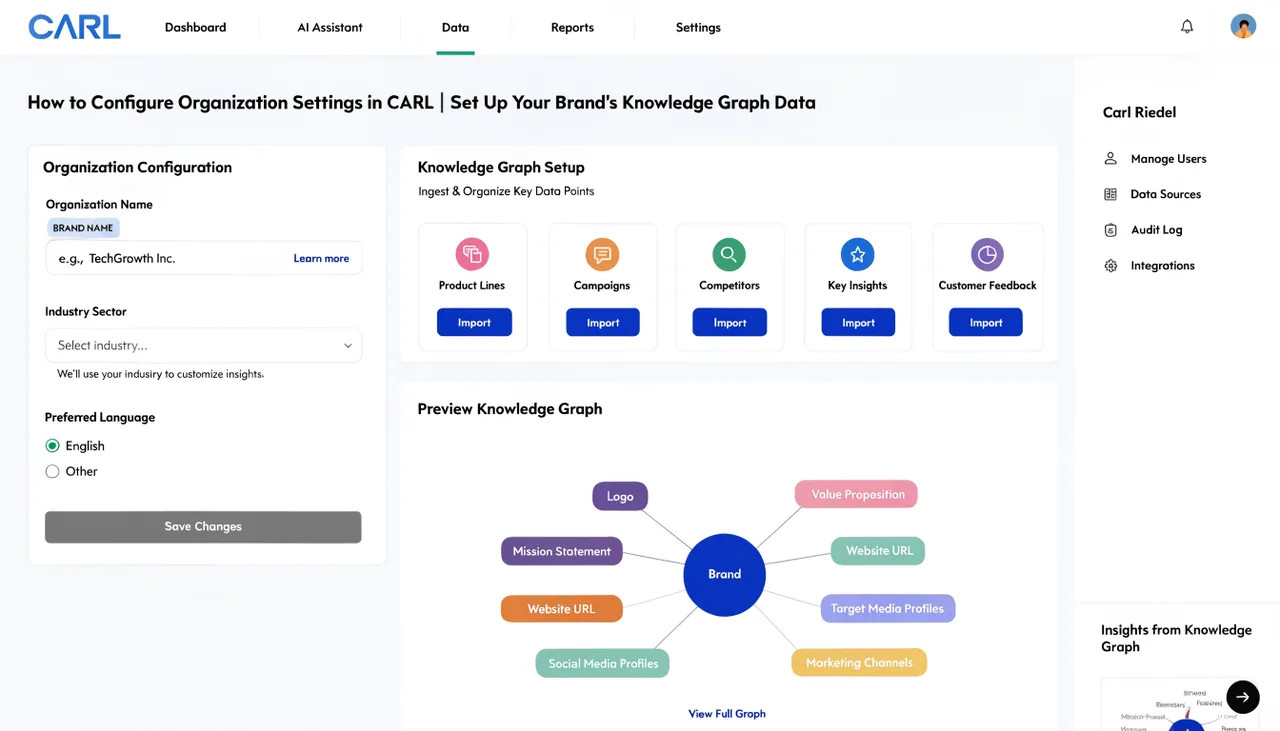 How to Configure Organization Settings in CARL