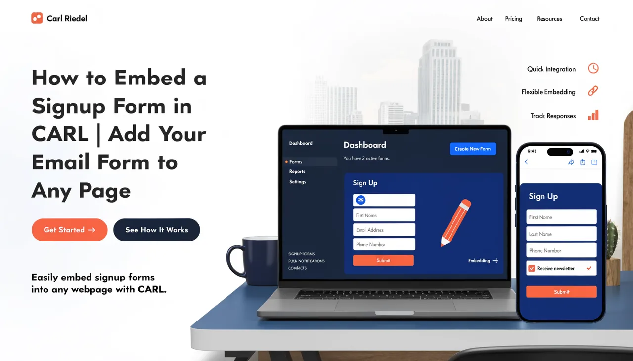 How to Embed a Signup Form in CARL