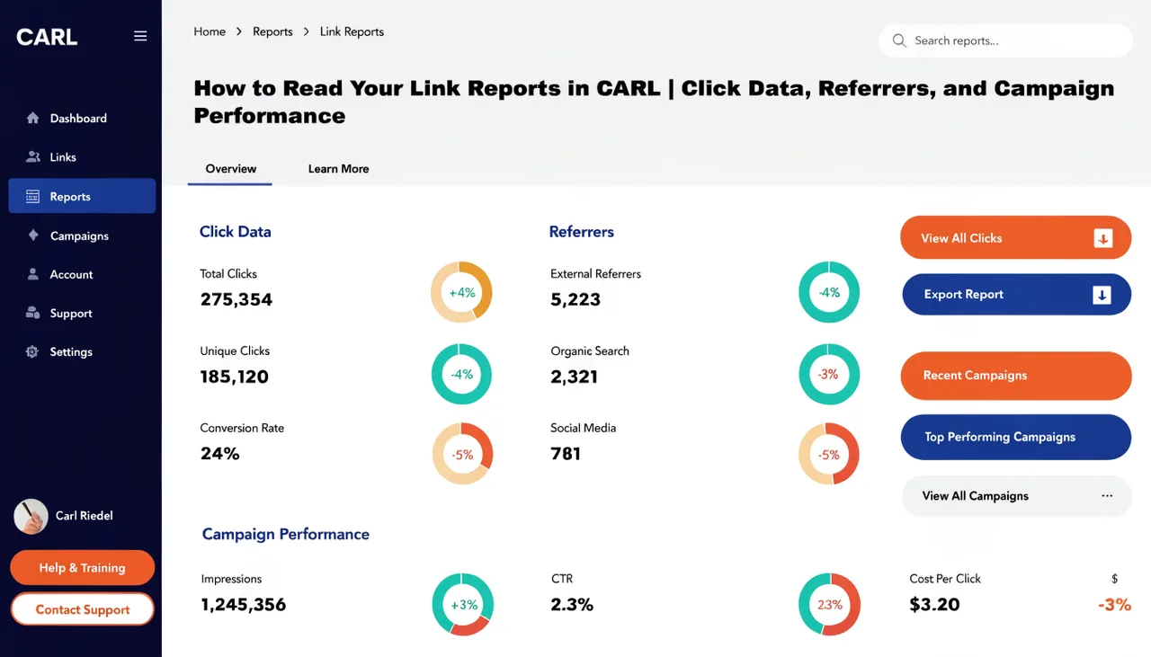 How to Read Your Link Reports in CARL