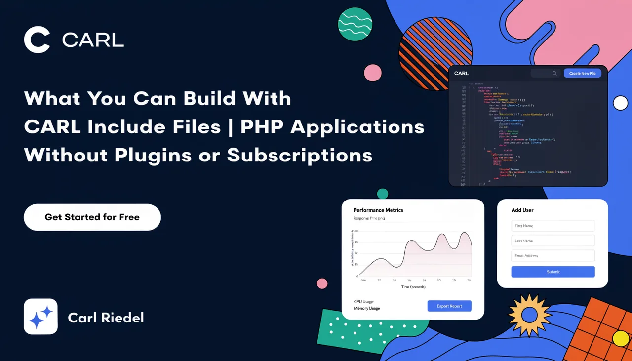 What You Can Build With CARL Include Files